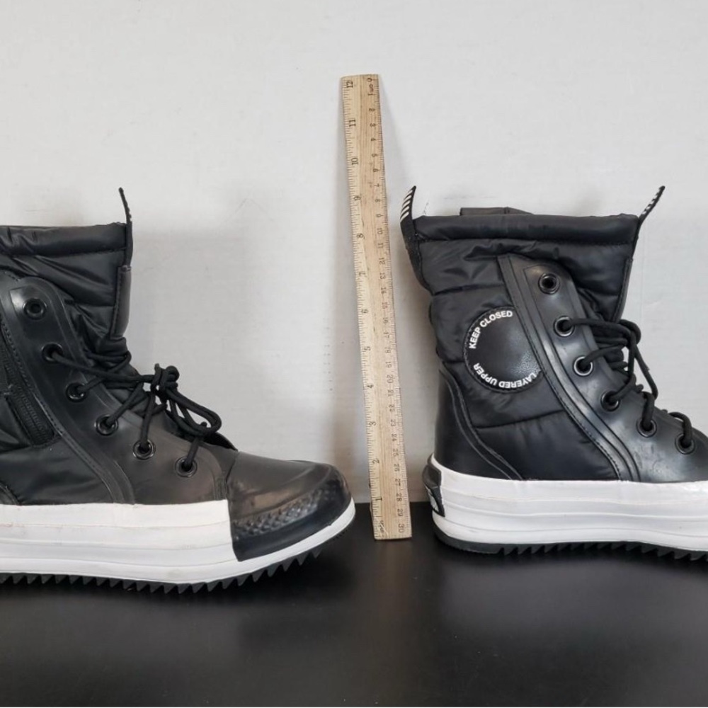 Converse Black and White Winter Boots